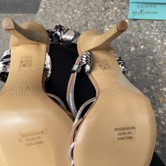 New in Box, Guess? by Marciano Silk Tie up Sandal Pumps - Picture 5 of 5